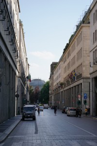 Narrow cobblestone streets