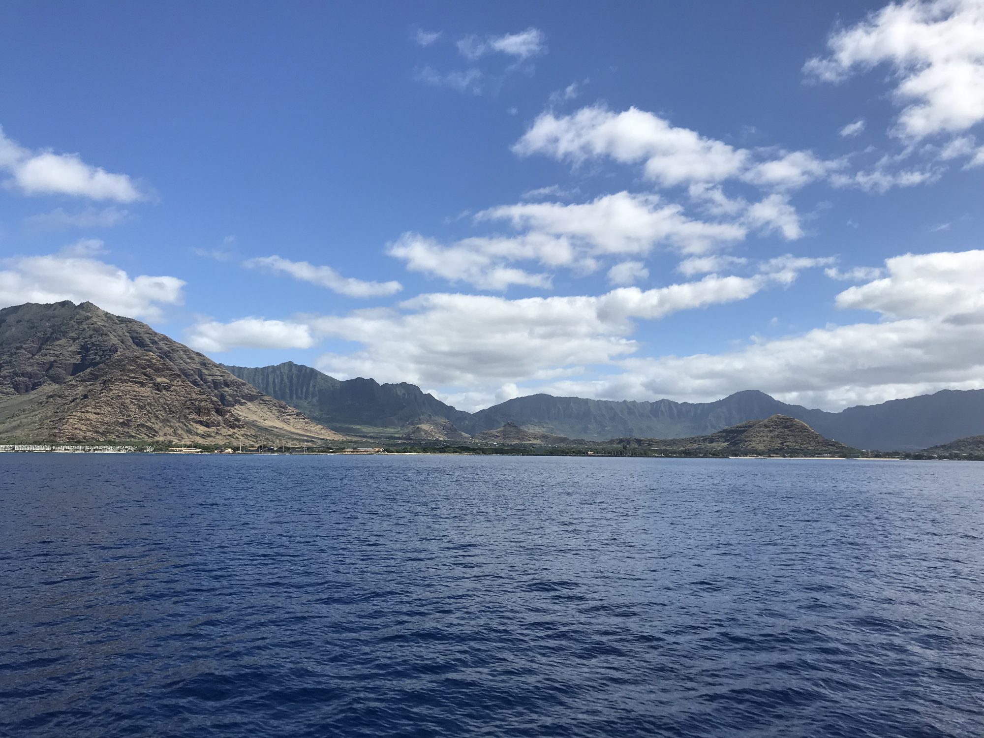 Waianae Coast view from the ocean